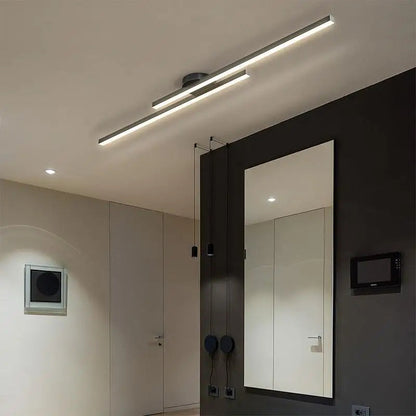 Linivo minimalistische aluminium led-plafondlamp voor lichtstrips