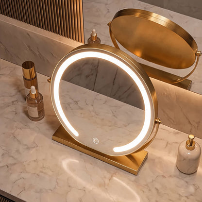 Grenvale art-deco koperen tafellamp
