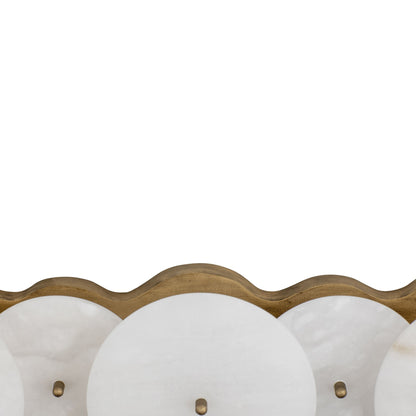 Lunavey moderne albasten schijf-wandlamp