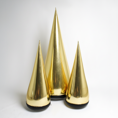 Glintora moderne metallic pvc-opblaasbare kerstboom