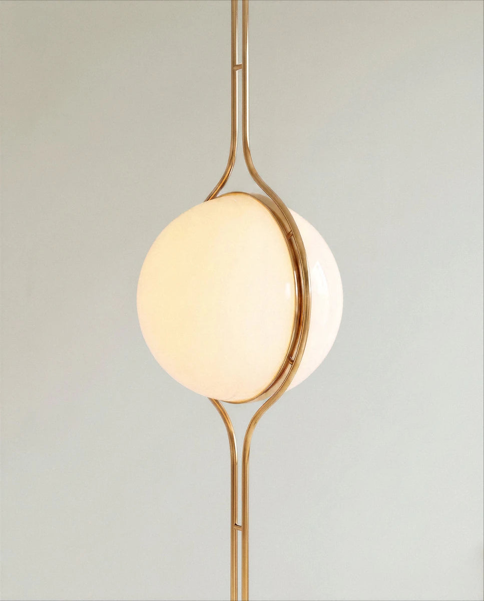 Pelvaro metalen lamp van vloer tot plafond in mid-century-stijl