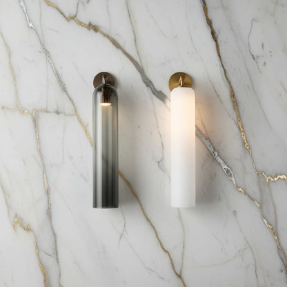 Lumessa minimalistische glazen cilindervormige wandlamp