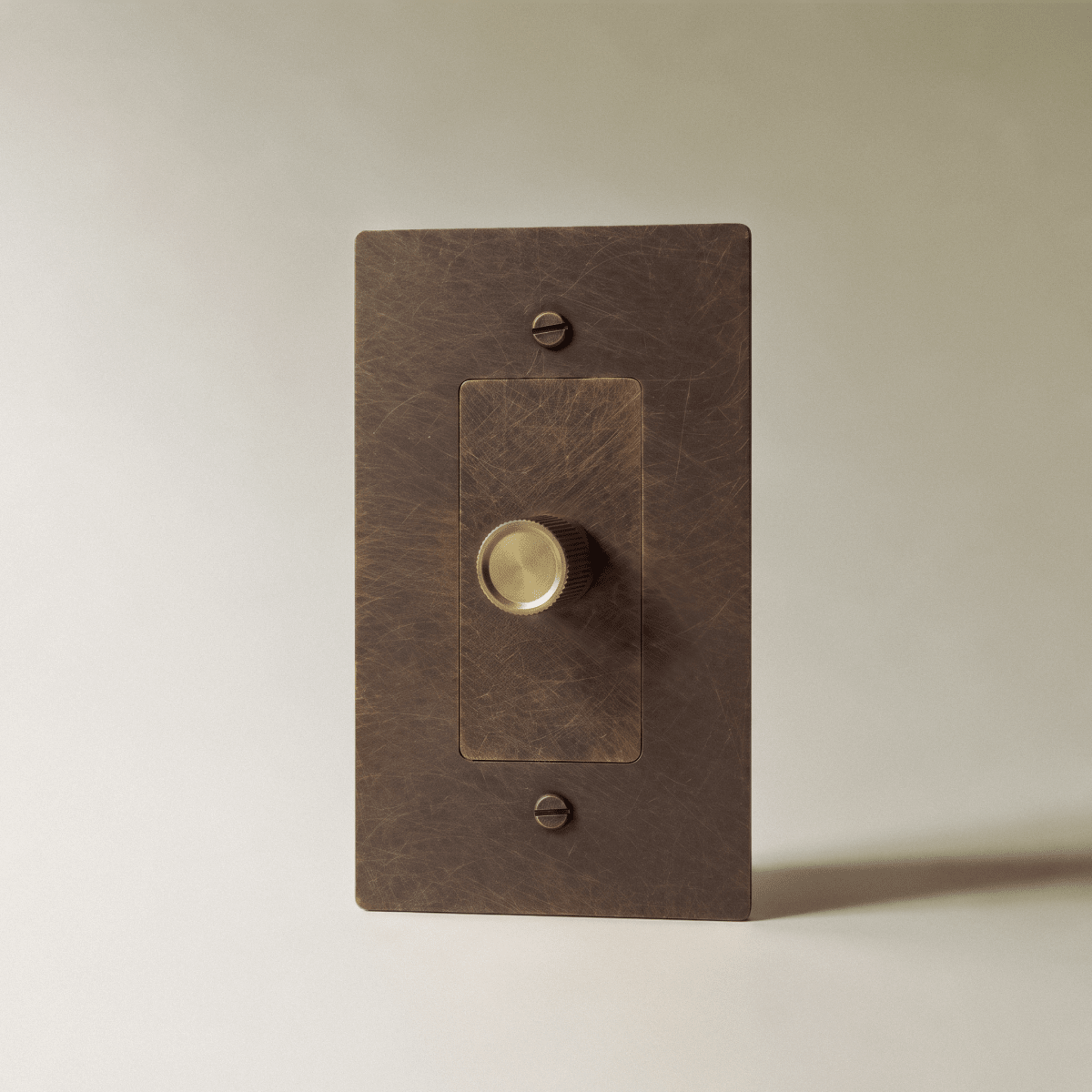 Norvessa vintage-draaiknopdimmer van messing