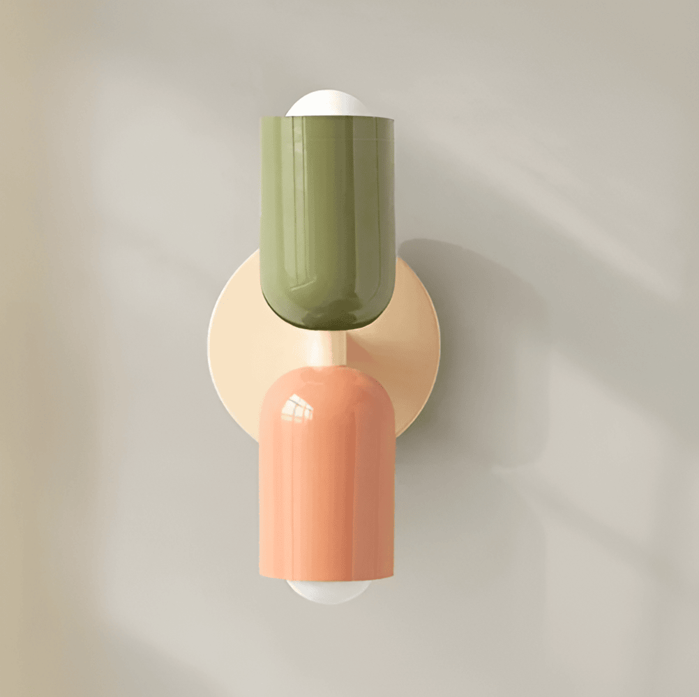 Miravel Bauhaus-wandlamp met ijzeren capsuleontwerp