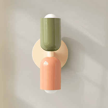 Miravel Bauhaus-wandlamp met ijzeren capsuleontwerp