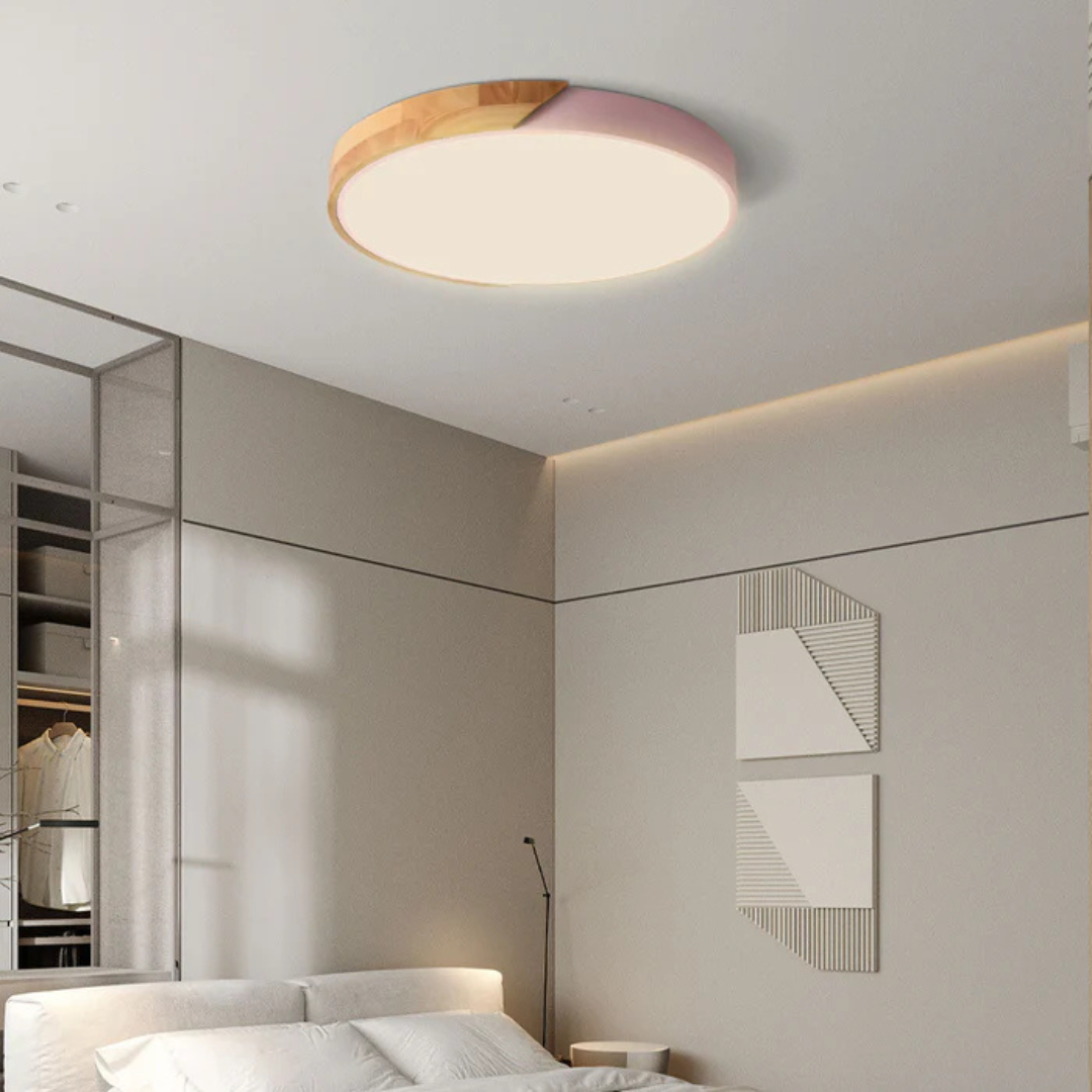 Skalvi Scandinavische houten plafondlamp