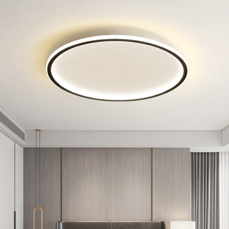 Solvane Scandinavische plafondlamp van aluminium, vlak gemonteerd