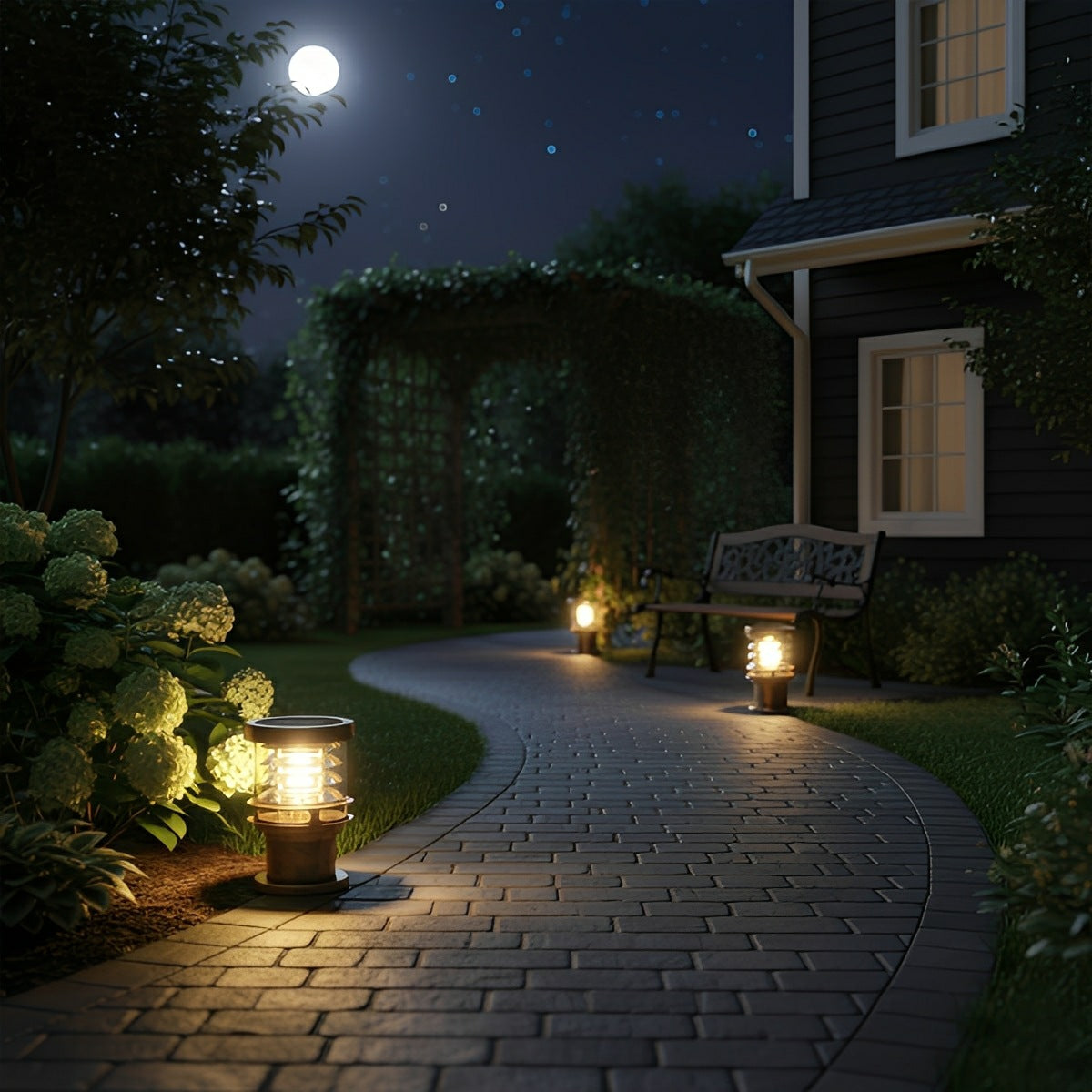 Velmora moderne aluminium tuinpaallamp