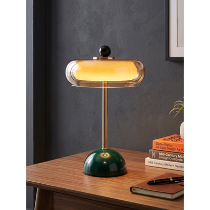 Quorren art-deco glazen tafellamp