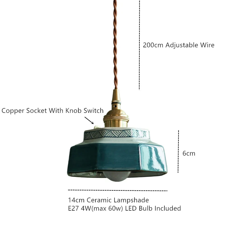 Quendra Scandinavische keramische hanglamp