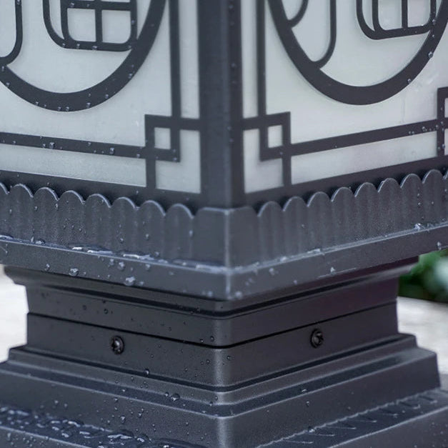 Zentari Art-deco metalen lantaarnpaalverlichting