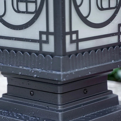 Zentari Art-deco metalen lantaarnpaalverlichting