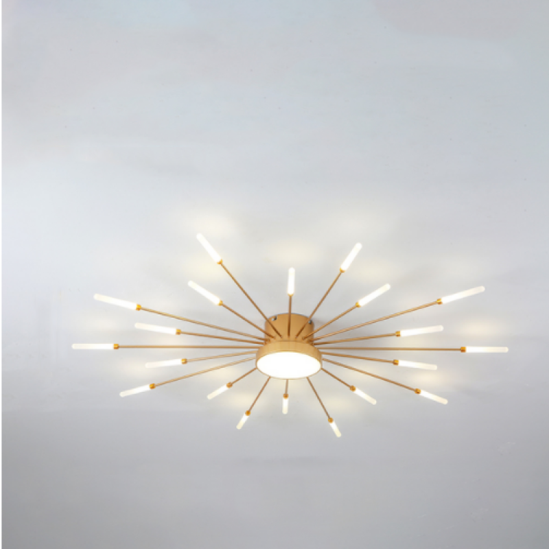 Pyrenna Starburst metalen plafondlamp met vuurwerkdesign