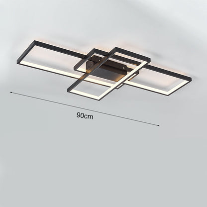 Quadris Bauhaus metalen rechthoekige plafondlamp