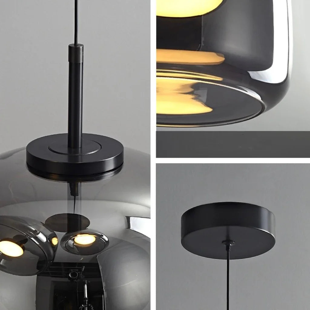 Lumira Nordic hanglamp van getint glas