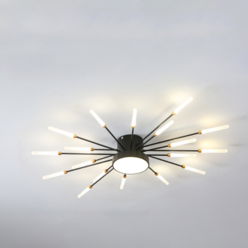 Pyrenna Starburst metalen plafondlamp met vuurwerkdesign