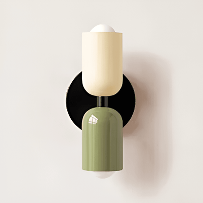 Miravel Bauhaus-wandlamp met ijzeren capsuleontwerp