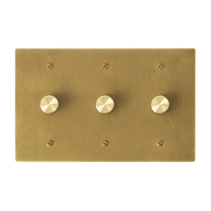 Faylore Vintage messingkleurige 3-voudige draaidimmer