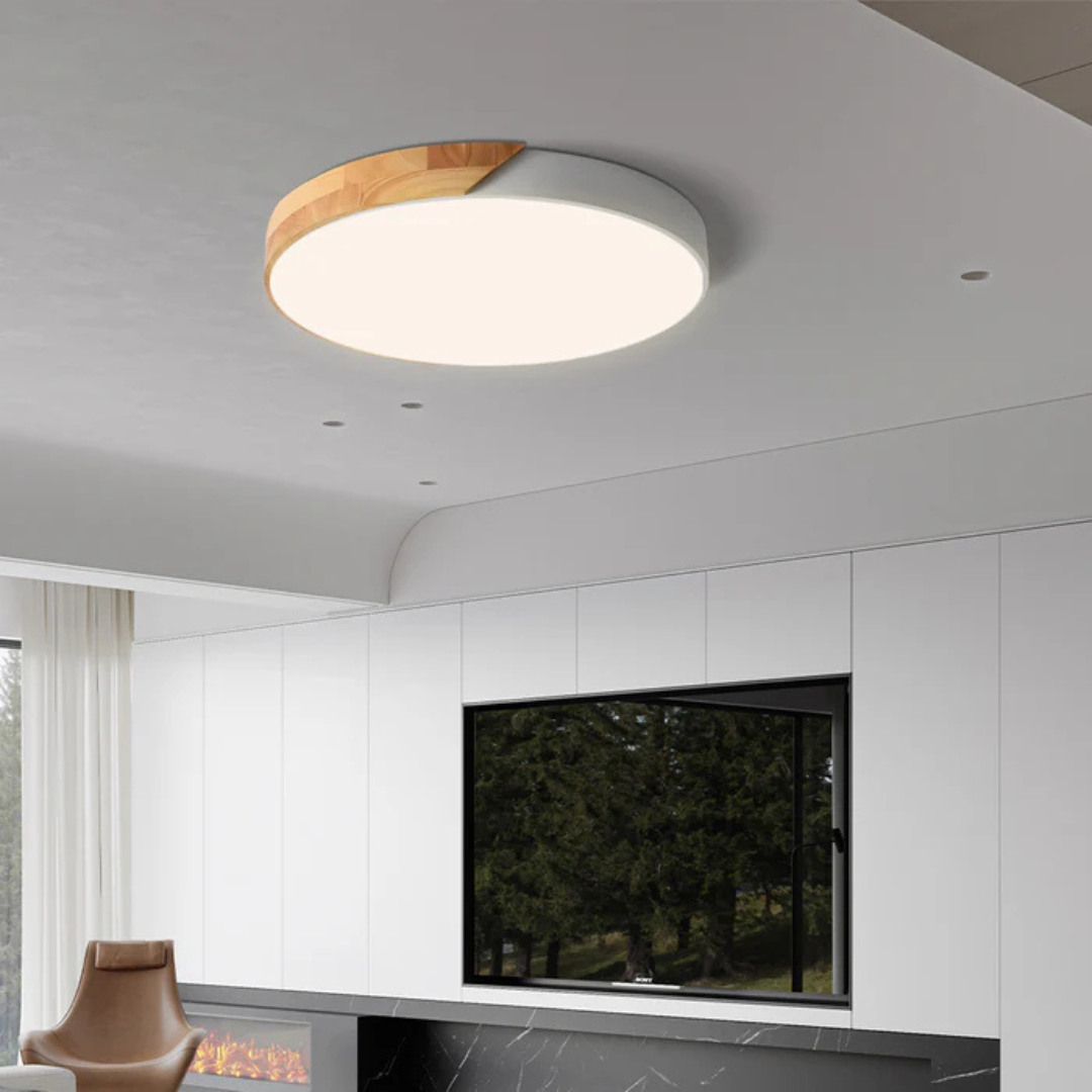 Skalvi Scandinavische houten plafondlamp