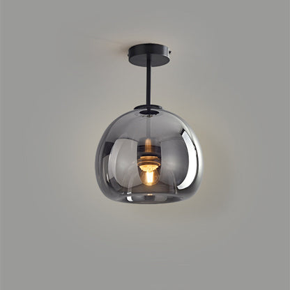 Velsora moderne koperen glazen plafondlamp