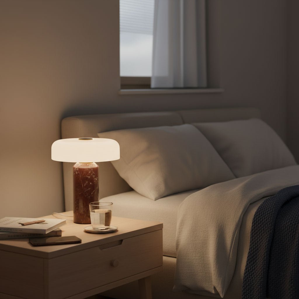 Vestara art-deco marmeren tafellamp