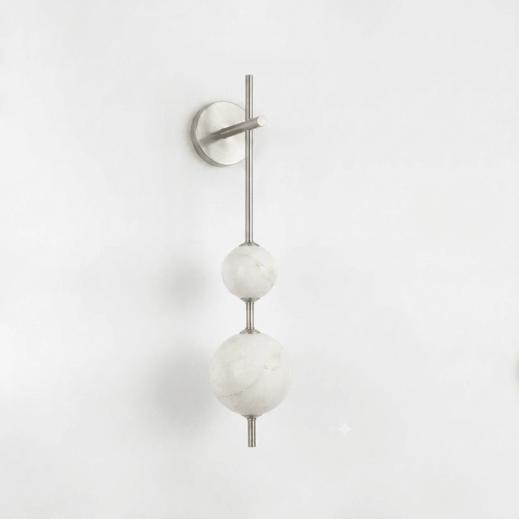 Wandlamp met albasten bol