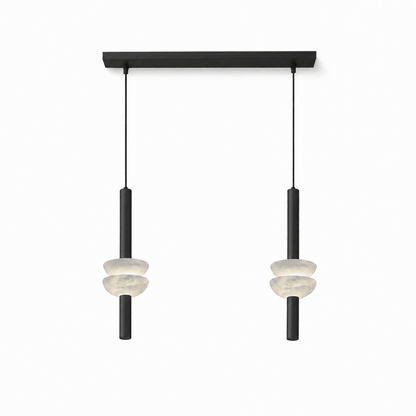 Hanglamp met albasten schijf