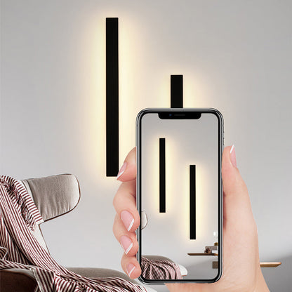 Veldrin minimalistische slanke zwarte metalen buitenwandlamp