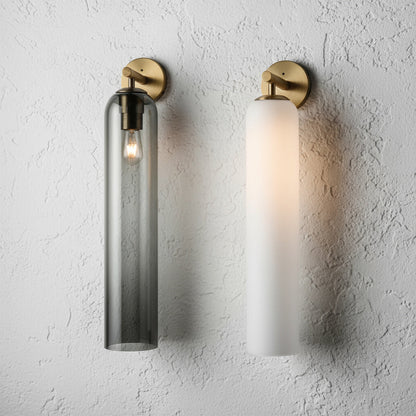 Lumessa minimalistische glazen cilindervormige wandlamp