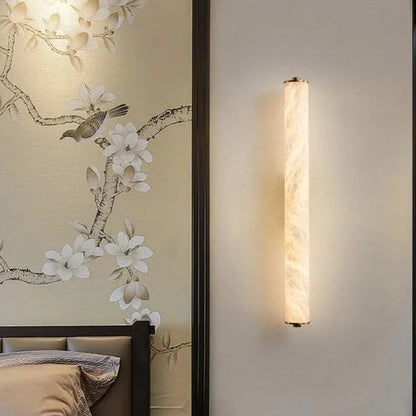 Alvenia minimalistische marmeren led-wandlamp