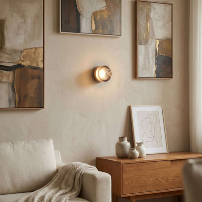 Ronde gekleurde wandlamp