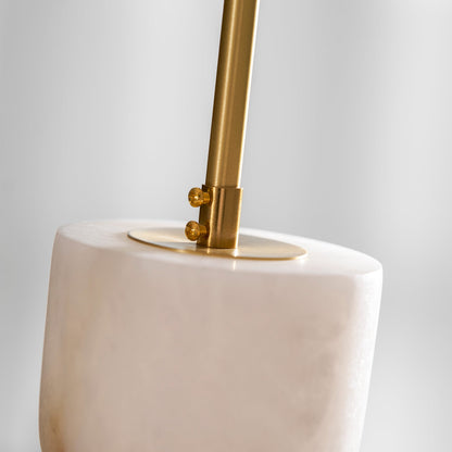 Gestapelde albasten hanglamp