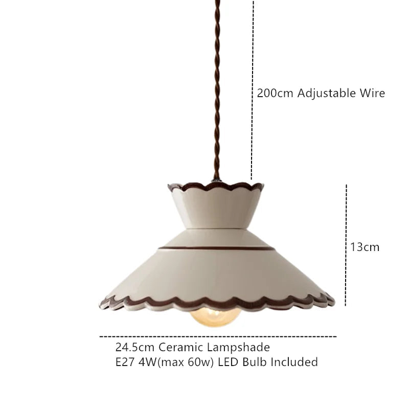 Rustieke keramische hanglamp Tessaly