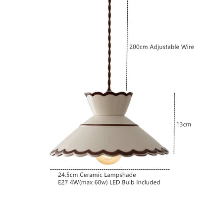 Rustieke keramische hanglamp Tessaly