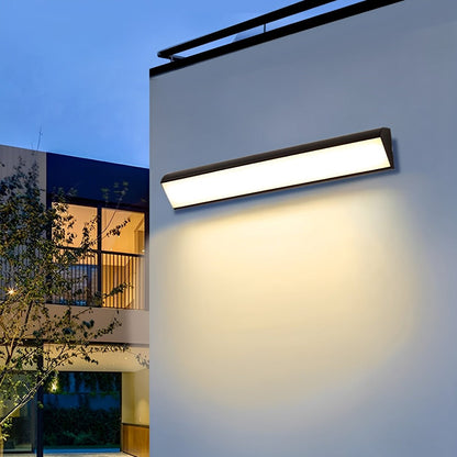 Tanvelle minimalistische lineaire aluminium wandlamp voor buitengebruik