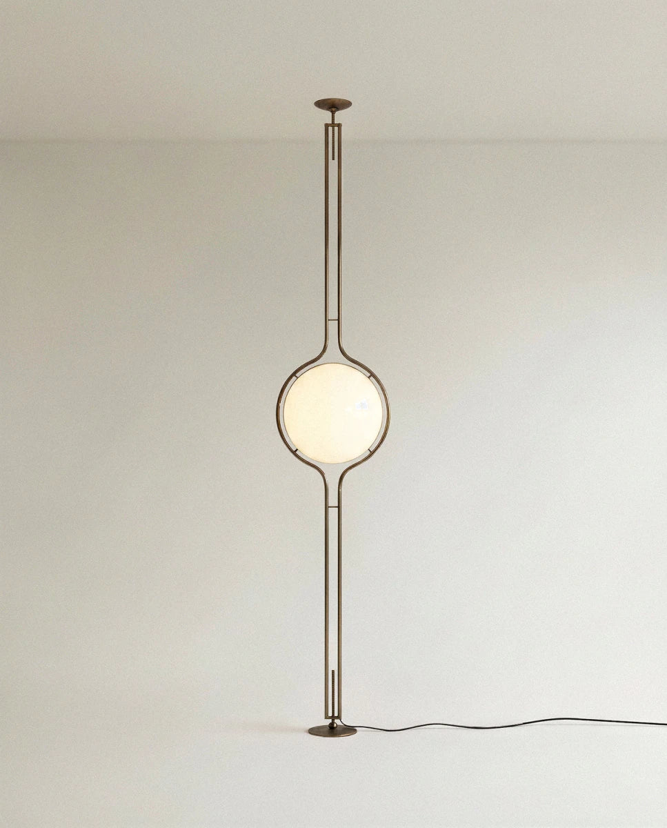 Pelvaro metalen lamp van vloer tot plafond in mid-century-stijl