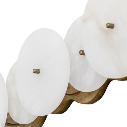 Lunavey moderne albasten schijf-wandlamp