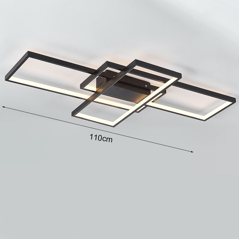 Quadris Bauhaus metalen rechthoekige plafondlamp