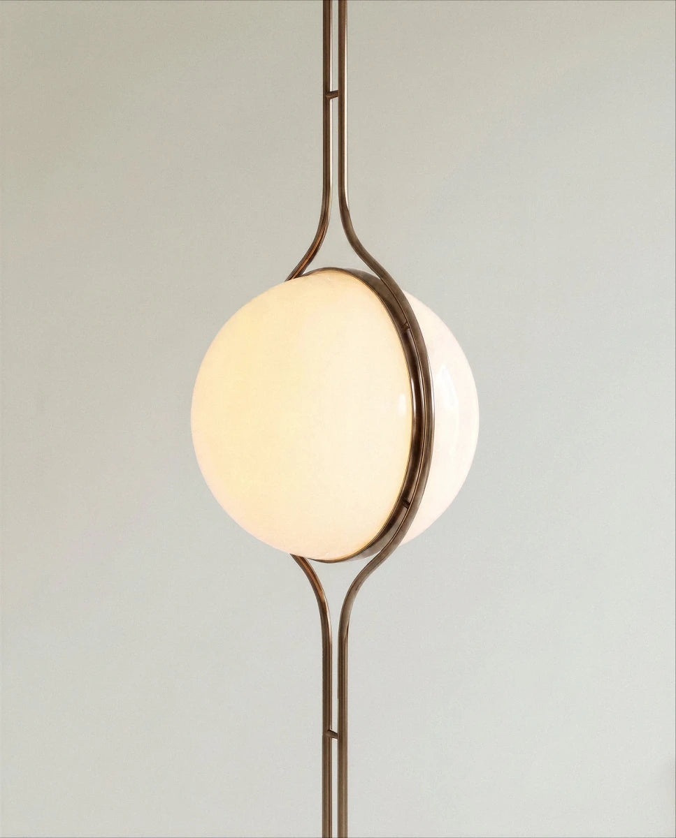 Pelvaro metalen lamp van vloer tot plafond in mid-century-stijl