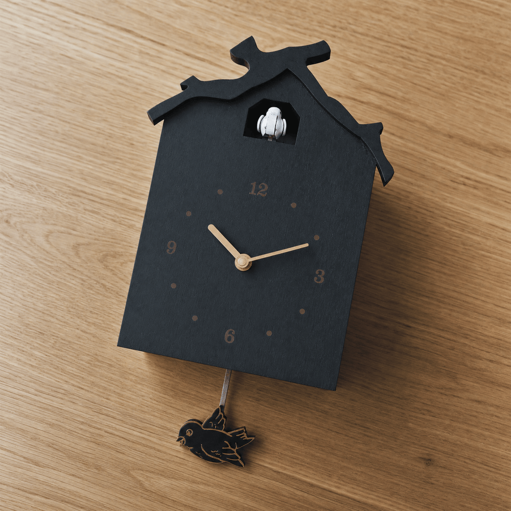 Minimalistische houten slinger-koekoeksklok Dunmere