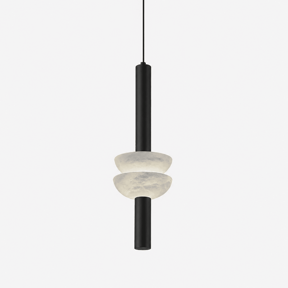 Hanglamp met albasten schijf
