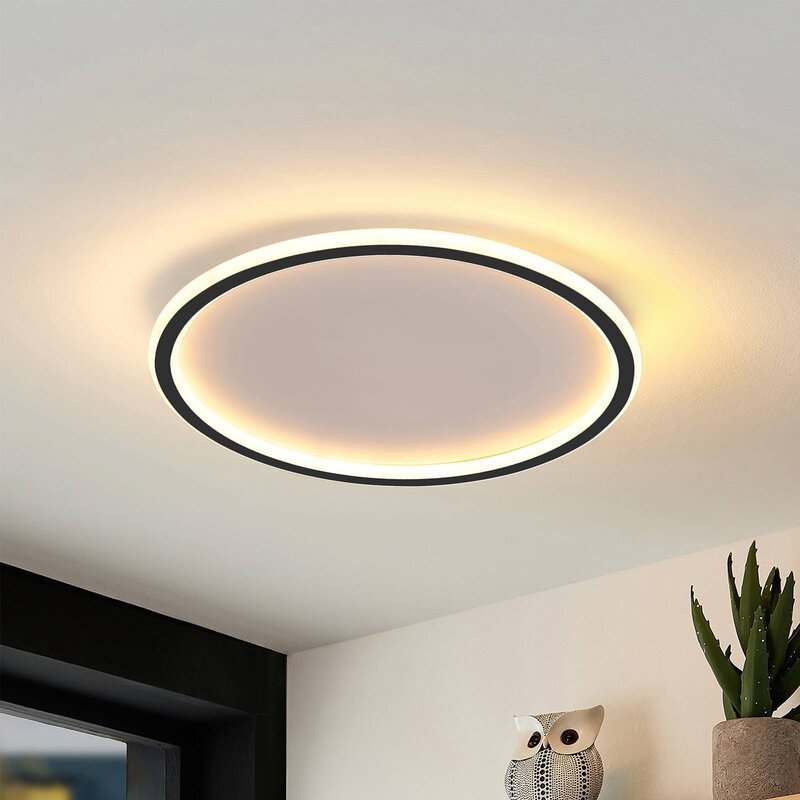 Ronde, vlakke ledlamp van acryl