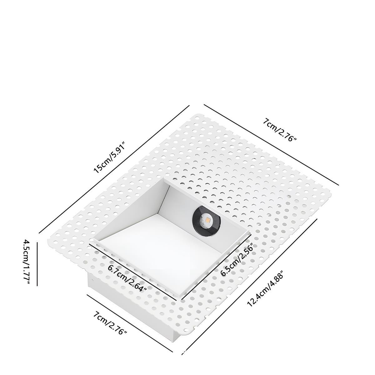 Nichelle minimalistische aluminium inbouwtrapverlichting