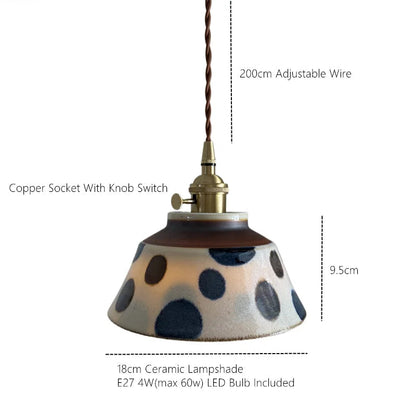 Rustieke keramische hanglamp Tessaly