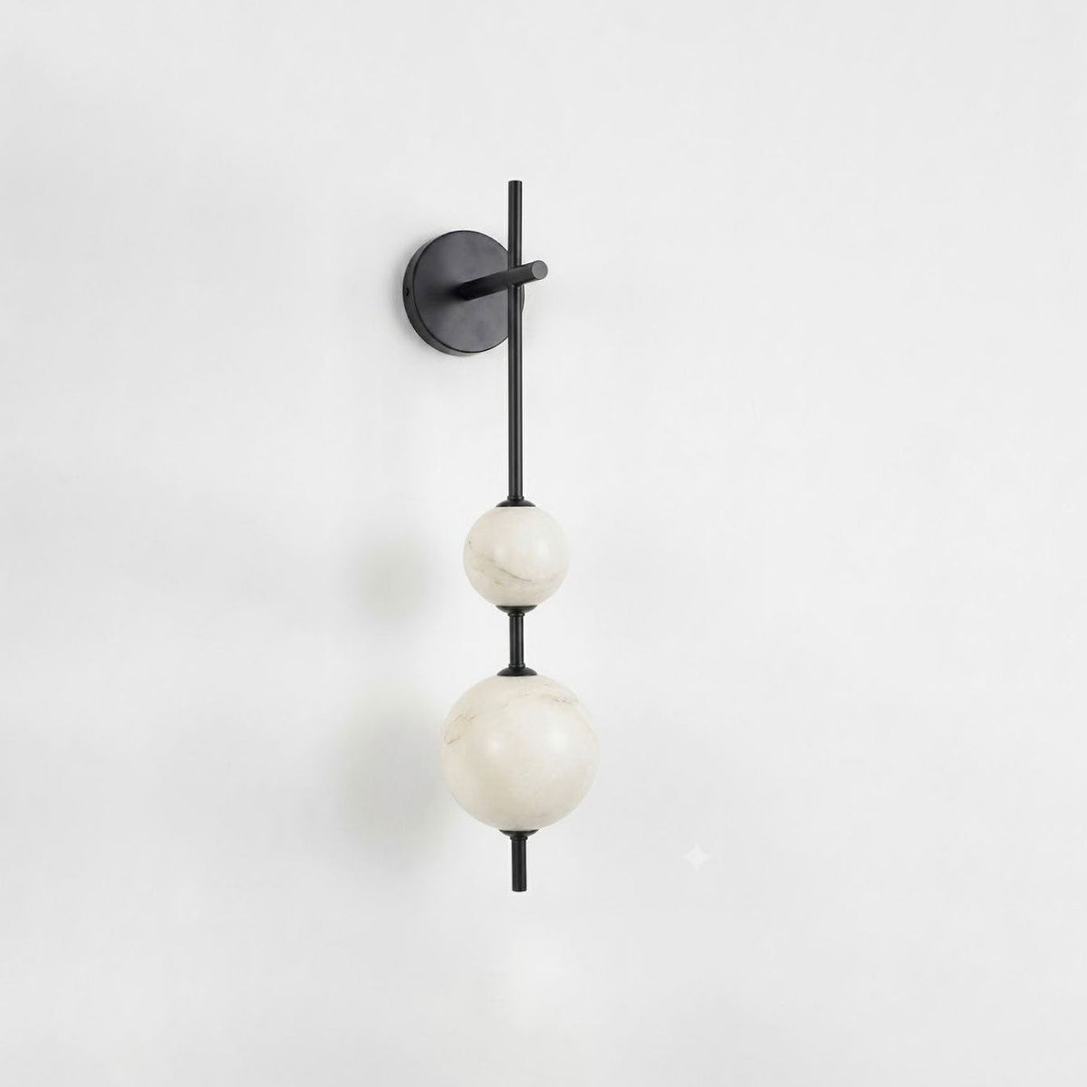 Wandlamp met albasten bol