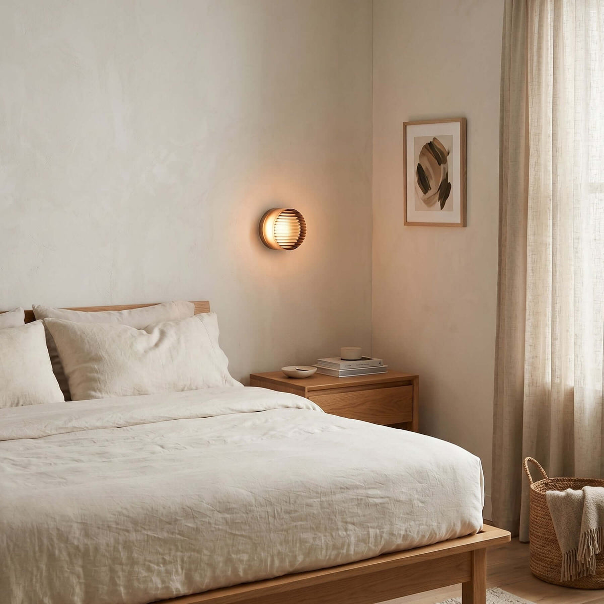 Ronde gekleurde wandlamp