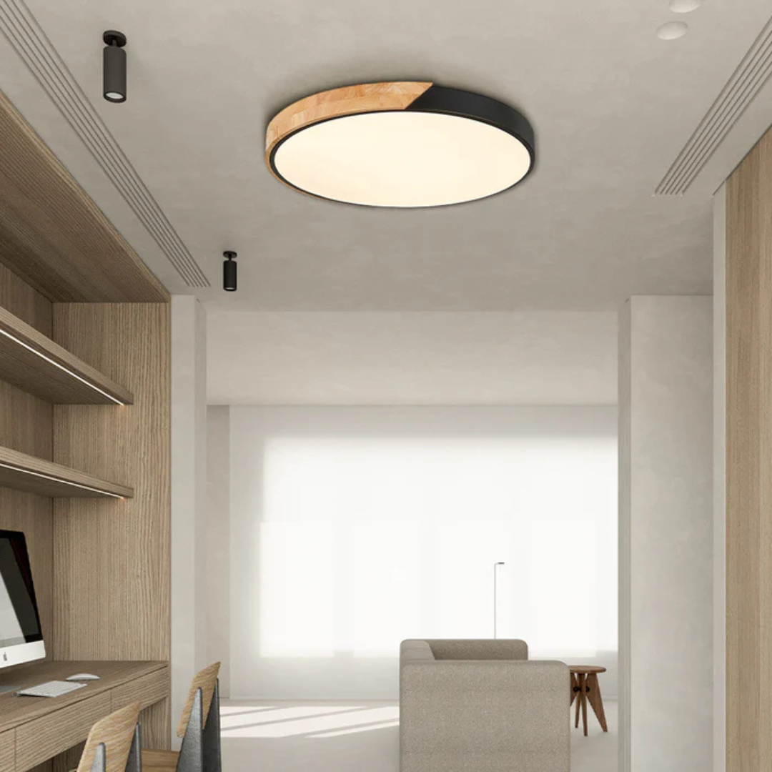 Skalvi Scandinavische houten plafondlamp