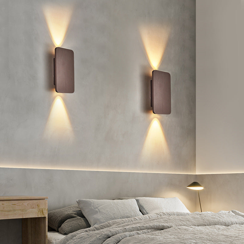 Rechthoekige metalen wandlamp Valtera Bauhaus