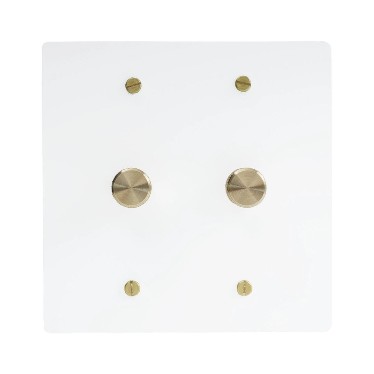 Bellardo vintage messing draaidimmer met 2 schakelaars