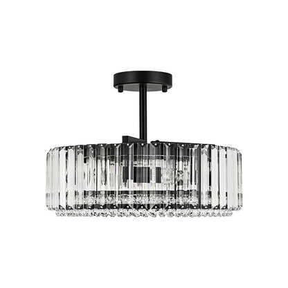 Glamoureuze gesneden kristallen plafondlamp